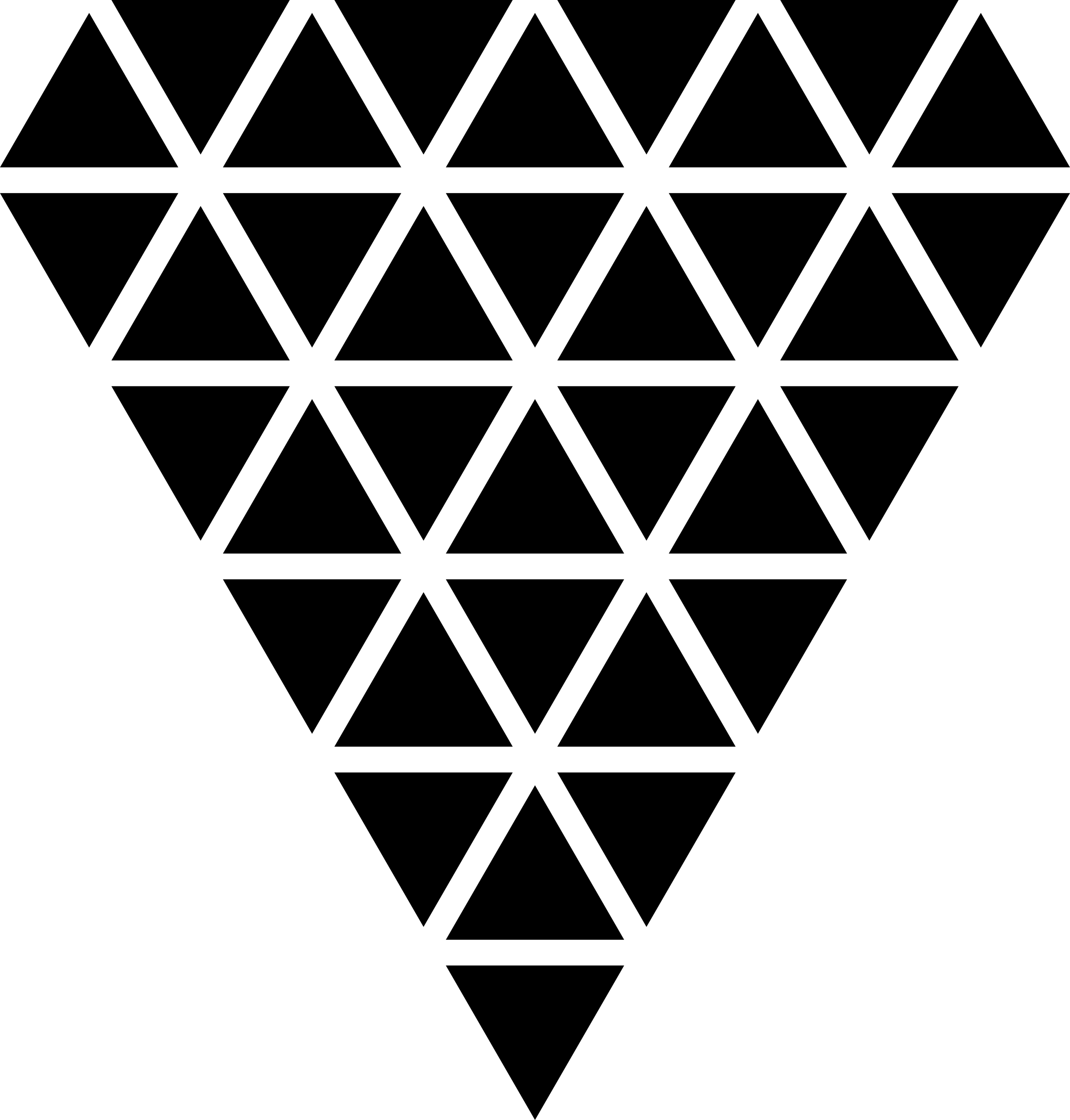 Polygonal Diamond Shape Of Small Triangles Stencil Svg Vector Free Vectors
